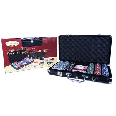 300 pcs Heavy-Weight Poker Game Set in Black Aluminum Case
