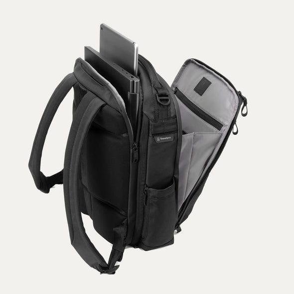 Altitude Slim Expandable Laptop Backpack 20-24L -Jet Black