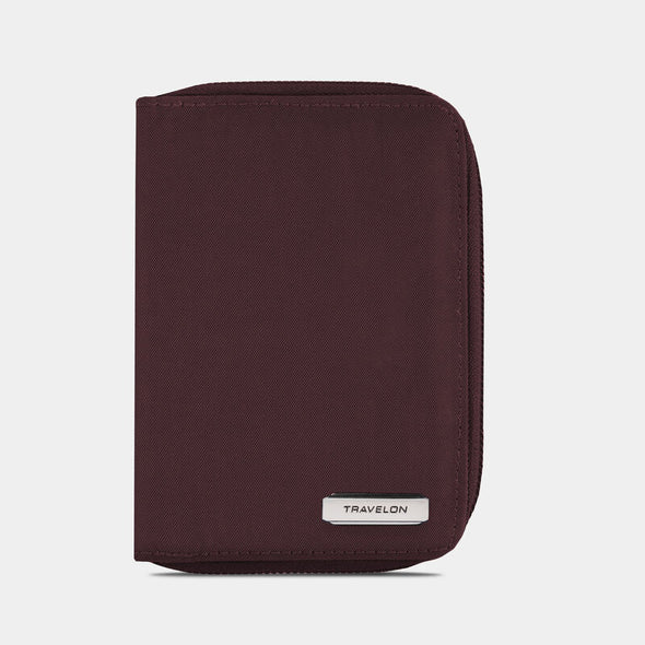 RFID Blocking Passport Zip Wallet