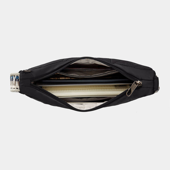 Anti-Theft Boho Crescent Crossbody