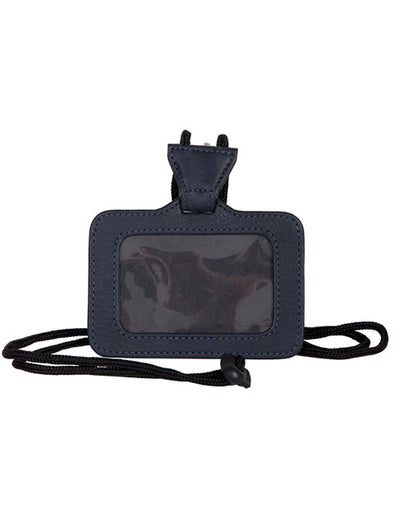 Leather ID Holder with Neck Strap