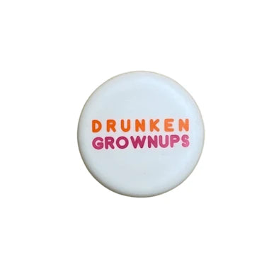 Drunken Grownups Wine Cap -white