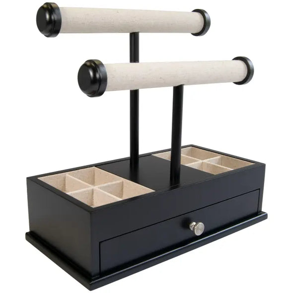 Ivy Jewelry Box and Bangle Bar - Black