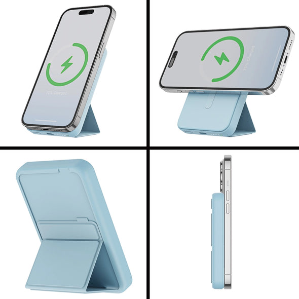 Magnetic Wireless Charging Power Bank with Stand