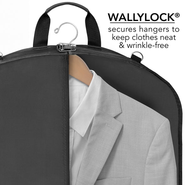 Premium Travel 42" Garment Bag with shoulder strap - Grey