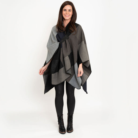 Deanna Color Block Wrap - Night Sky