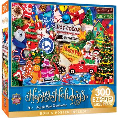 Happy Holidays 300pc EZ-Grip Puzzle - Greetings from the North Pole