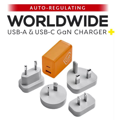 Worldwide USB-A & USB-C GaN Charger 65W