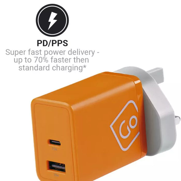 Worldwide USB-A & USB-C GaN Charger 65W