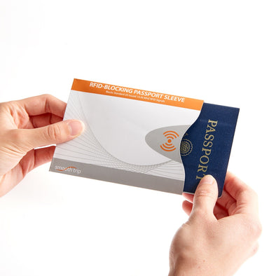 RFID Passport Protector Sleeve-white