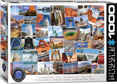USA Globetrotter Puzzle - 1000pc