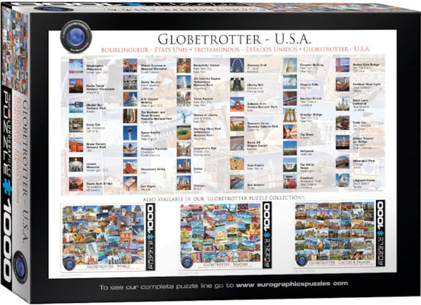 USA Globetrotter Puzzle - 1000pc
