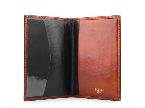 Old Leather Passport Case-amber