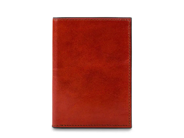 Old Leather Passport Case-cognac