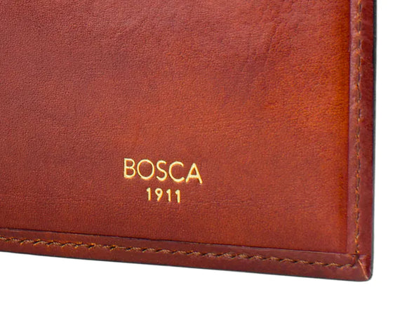 Old Leather Passport Case-cognac