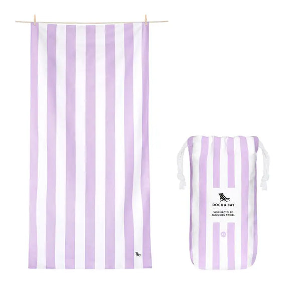 Cabana Quick Dry Beach Towel-Lombok Lilac : Extra Large