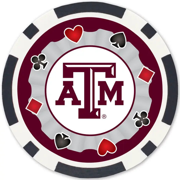 Texas A&M Poker Chips 100pc