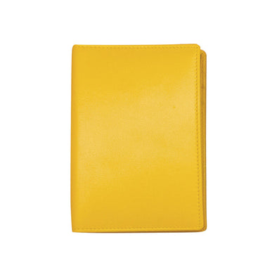 Leather Passport Case RFID-sunshine yellow