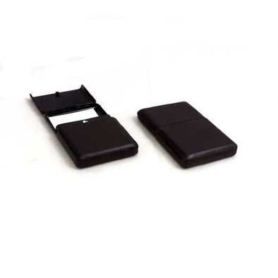 Flip Top Leather Card Holder-brown