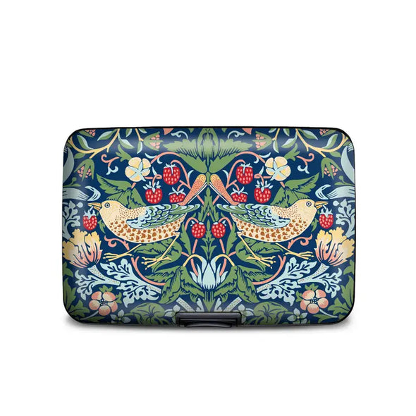 RFID Armored Wallet -Morris Strawberry Thief