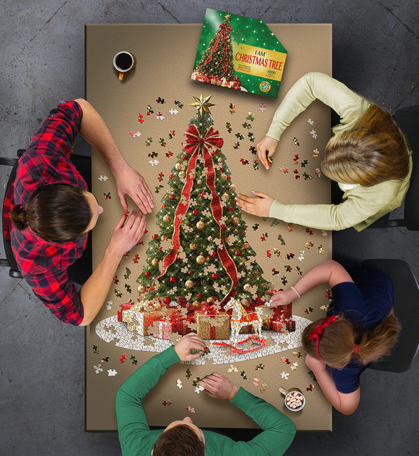 I am Christmas Tree 1000-piece Shaped Puzzle