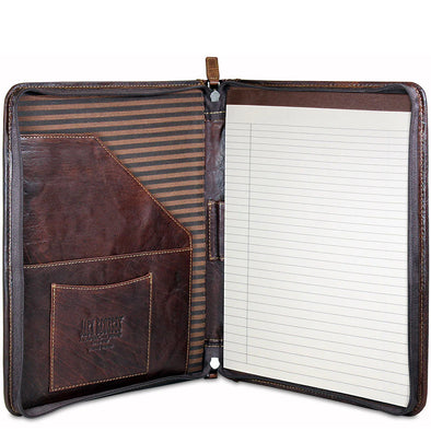 Voyager Zip Around Letter Pad-brown