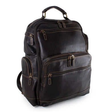 DayTrekr Backpack with pockets-brown