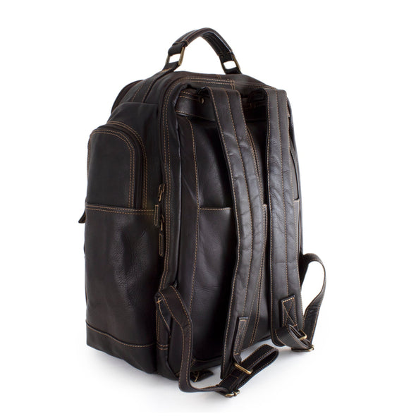DayTrekr Backpack with pockets-brown
