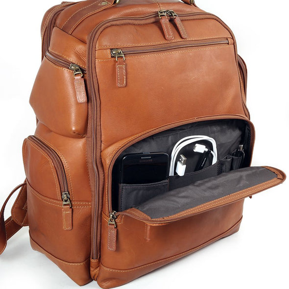 DayTrekr Backpack with pockets -tan