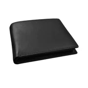 Leather Men's Bifold Wallet with Left Flip