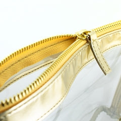 Everyday Clear Large Crossbody - Gold