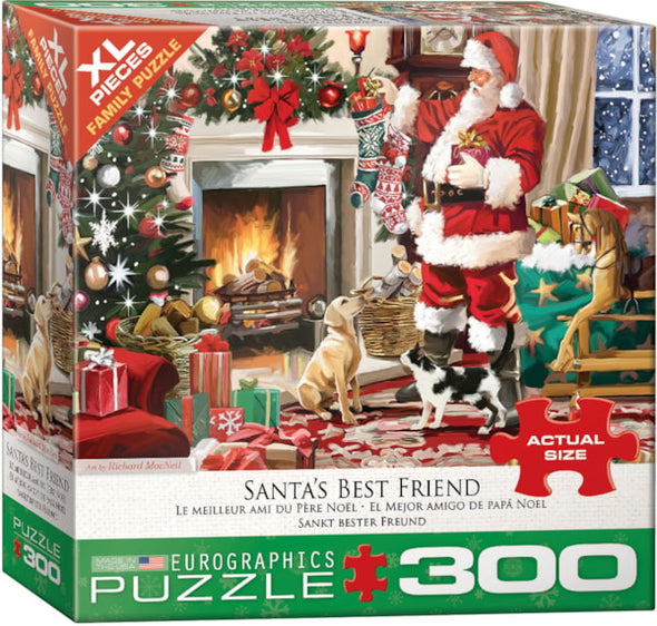 Santa's Best Friend Large Piece Puzzle - 300pc