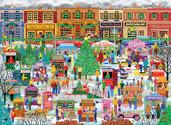 Downtown Holiday Festival Large Piece Puzzle - 500pc