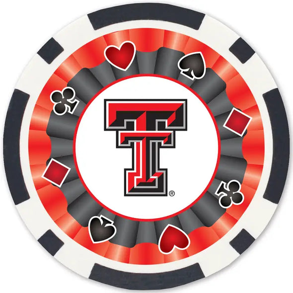 Texas Tech Poker Chips 100pc