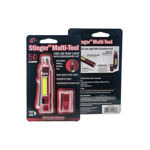 Stinger Multi-Tool COB LED Task Light with Screwdriver Set