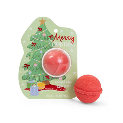 Merry Christmas Tree Clamshell Bath Bomb