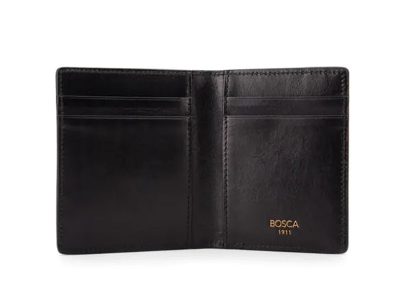 Dolce Front Pocket Wallet with Magnetic Money Clip-black