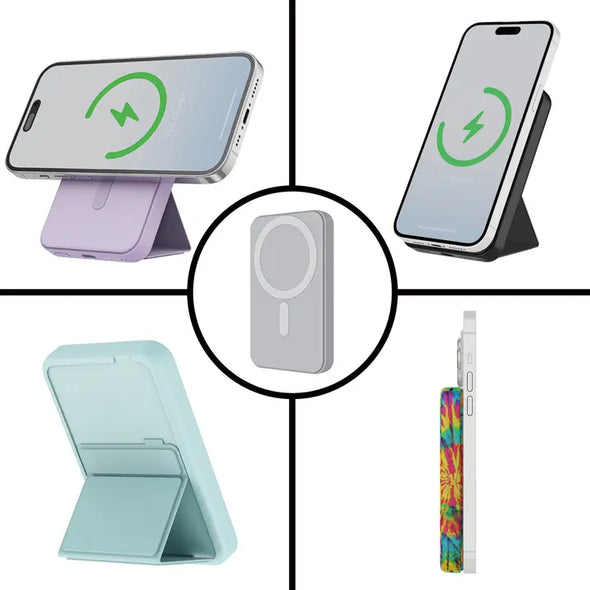 Magnetic Wireless Charging Power Bank with Stand