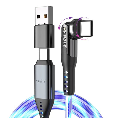 Statik PowerPivot GloBright Pro 6.6 ft. Cable - USB-C to USB-C