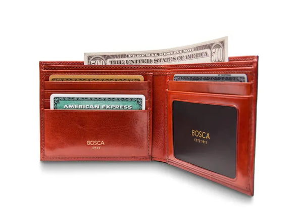 Old Leather Executive ID Wallet-Cognac