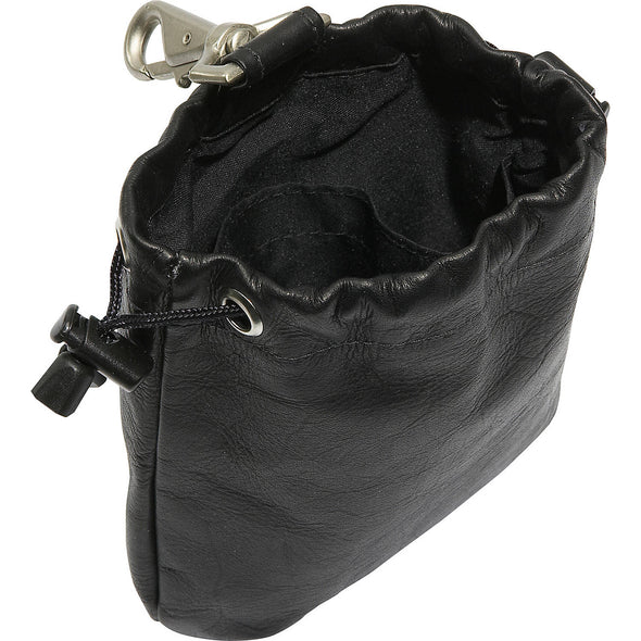 Leather Drawstring Pouch