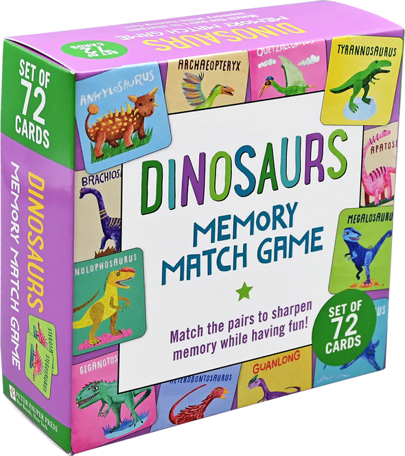 Dinosaurs Memory Match Game 72 Cards