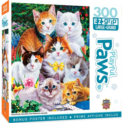 Playful Paws 300pc EZ-Grip Puzzle - Puuurfectly Adorable
