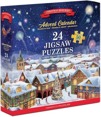 Book Style Advent Calendar Puzzle - Christmas Memories