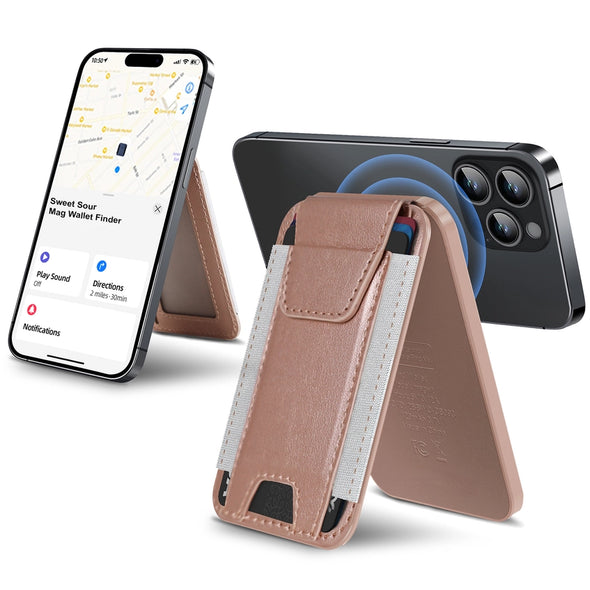 Leather Magnetic Wallet & Tracker