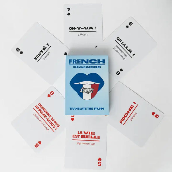 French Playing Cards in Wayfarer Travel Tin