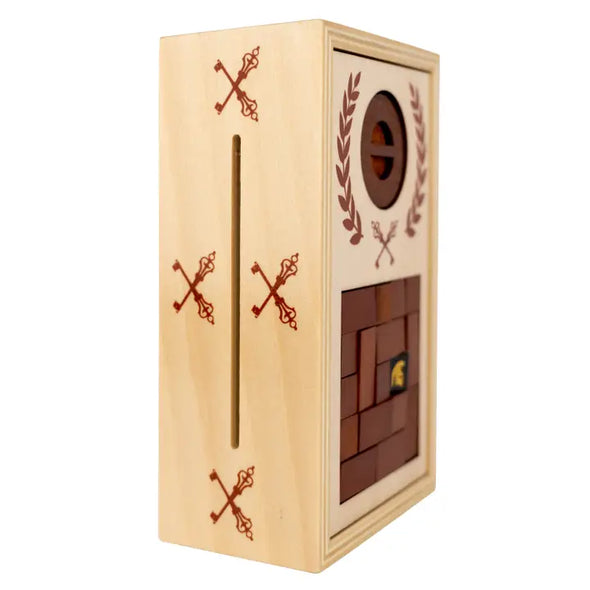 True Genius Roman Lock Box -Secret Gift Box Puzzle