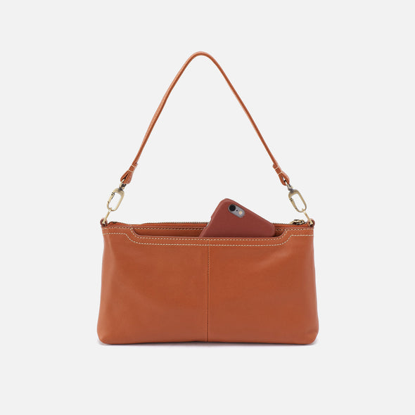 Smooth Leather with Stitching Darcy Crossbody - Burnished Caramel