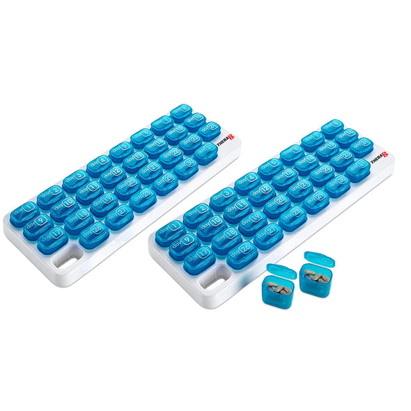 31 Day Monthly Pill Organizer-blue