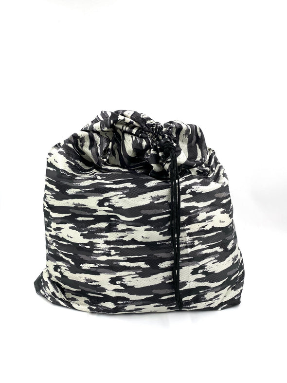 Travel Laundry Bag-White & Gray